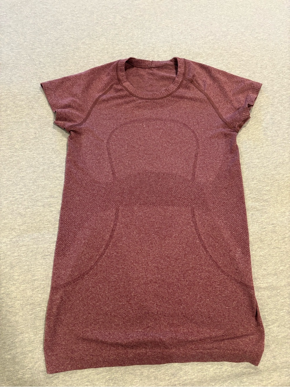 lululemon athletica Short Sleeve Tunic Dress - Burgundy Heather